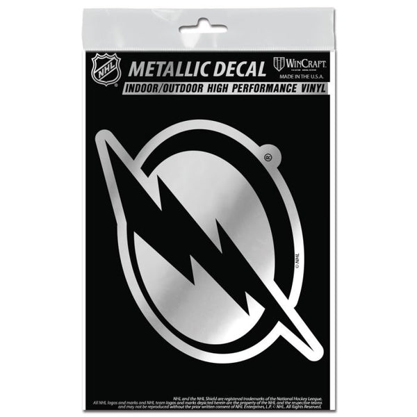 Wholesale-Tampa Bay Lightning Decal Metallic 3" x 5"