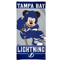 Wholesale-Tampa Bay Lightning / Disney DISNEY Spectra Beach Towel 30" x 60"