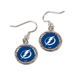 Wholesale-Tampa Bay Lightning Earrings Jewelry Carded Round
