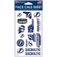 Wholesale-Tampa Bay Lightning Face Cals 4" x 7"