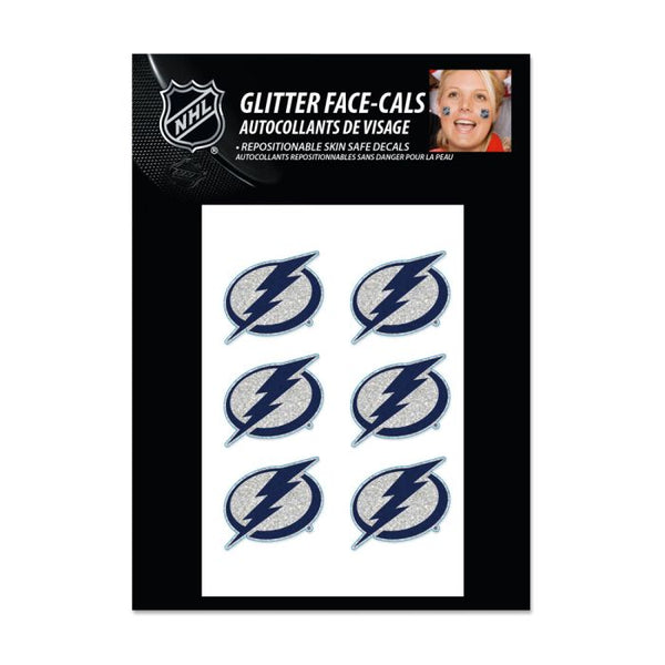 Wholesale-Tampa Bay Lightning Glitter Tattoo 6 Pack