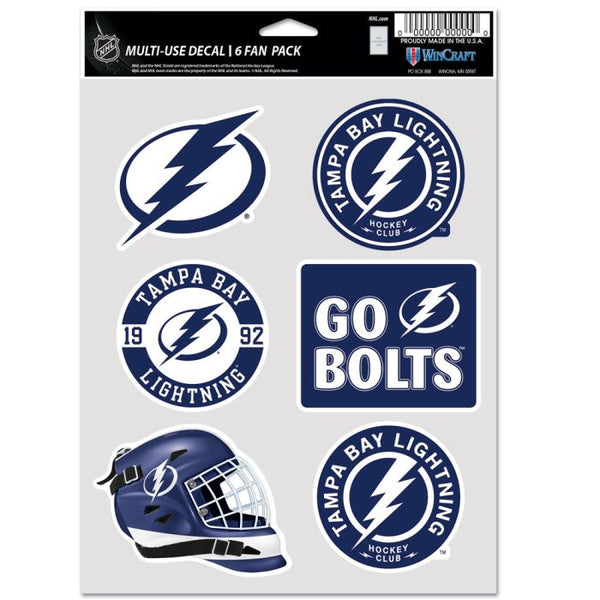 Wholesale-Tampa Bay Lightning Multi Use 6 Fan Pack