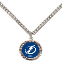 Wholesale-Tampa Bay Lightning Necklace w/Charm Jewelry Card