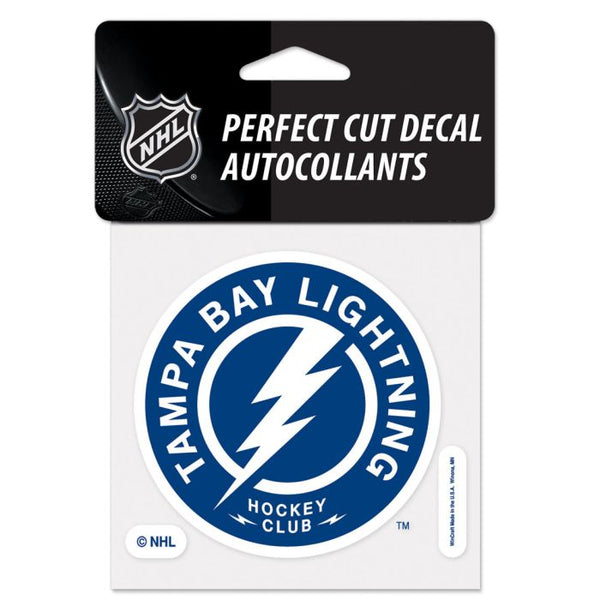 Wholesale-Tampa Bay Lightning Round Perfect Cut Color Decal 4" x 4"