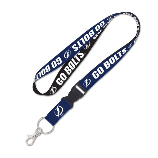 Wholesale-Tampa Bay Lightning SLOGAN Lanyard w/detachable buckle 1"