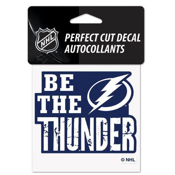 Wholesale-Tampa Bay Lightning Slogan Perfect Cut Color Decal 4" x 4"