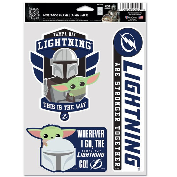 Wholesale-Tampa Bay Lightning / Star Wars Mandalorian Multi Use 3 fan pack