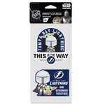 Wholesale-Tampa Bay Lightning / Star Wars Mandalorian Perfect Cut Decal Set of two 4"x4"