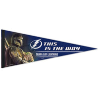 Wholesale-Tampa Bay Lightning / Star Wars Mandalorian Premium Pennant 12" x 30"