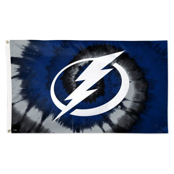 Wholesale-Tampa Bay Lightning TDYE Flag - Deluxe 3' X 5'