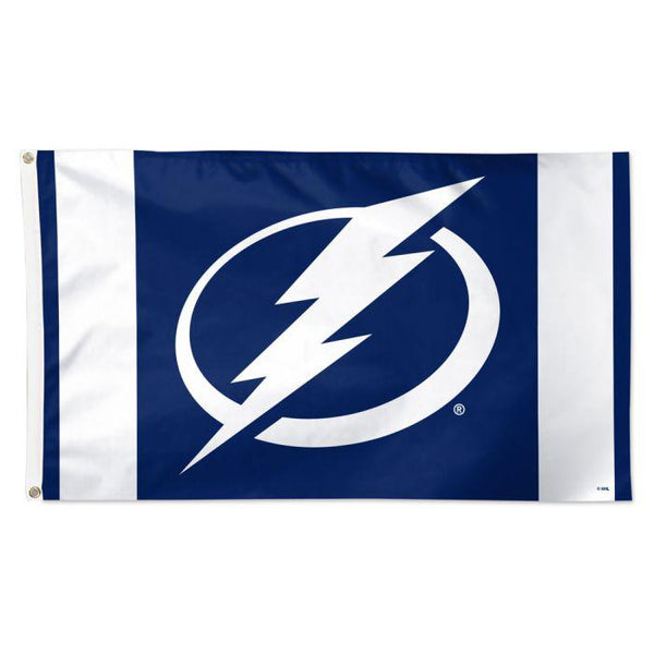 Wholesale-Tampa Bay Lightning V STRIPE Flag - Deluxe 3' X 5'