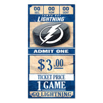 Wholesale-Tampa Bay Lightning Wood Sign 6x12 3/8" thick