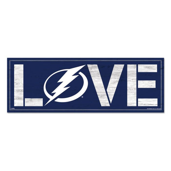 Wholesale-Tampa Bay Lightning Wood Sign 8"x23" 1/4" thick