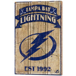 Wholesale-Tampa Bay Lightning Wood Signs - 1/2" thick 15" x 24"