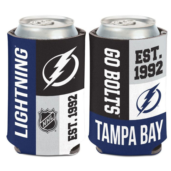 Wholesale-Tampa Bay Lightning color block Can Cooler 12 oz.