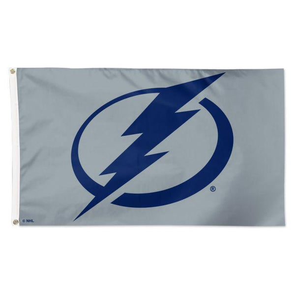 Wholesale-Tampa Bay Lightning gray Flag - Deluxe 3' X 5'