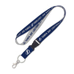 Wholesale-Tampa Bay Lightning heather Lanyard w/detachable buckle 1"