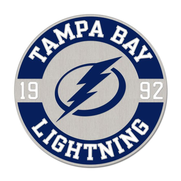 Wholesale-Tampa Bay Lightning round est Collector Enamel Pin Jewelry Card
