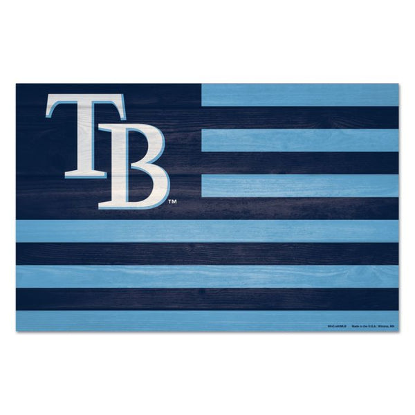 Wholesale-Tampa Bay Rays Americana Wood Sign 11" x 17" 1/4" thick