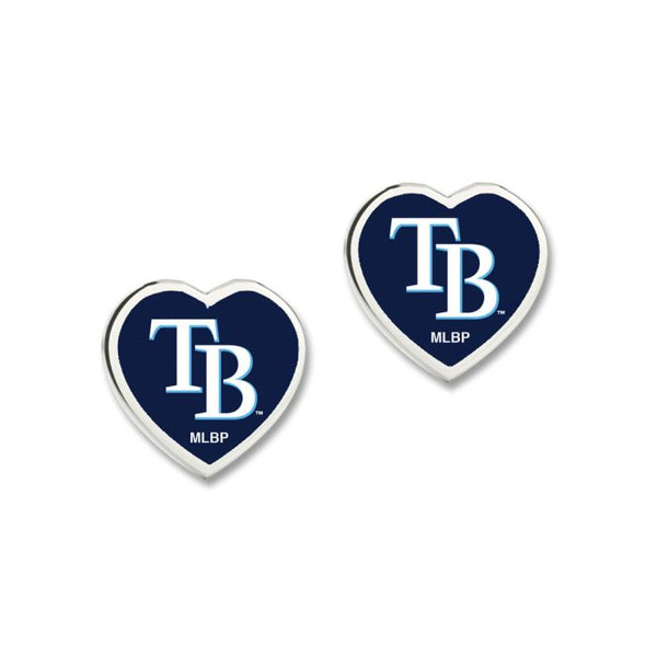 Wholesale-Tampa Bay Rays Earrings w/3D Heart