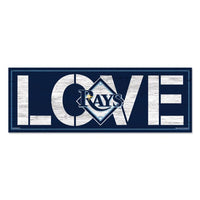 Wholesale-Tampa Bay Rays LOVE Wood Sign 8"x23" 1/4" thick