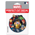 Wholesale-Tampa Bay Rays / Marvel (c) 2021 MARVEL Perfect Cut Color Decal 4" x 4"