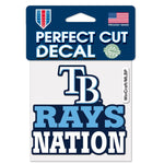 Wholesale-Tampa Bay Rays Slogan Perfect Cut Color Decal 4" x 4"