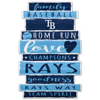 Wholesale-Tampa Bay Rays Wood Sign 11" x 17" 1/4" thick