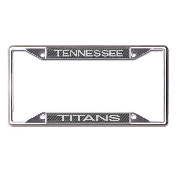 Wholesale-Tennessee Titans CARBON Lic Plt Frame S/S Printed