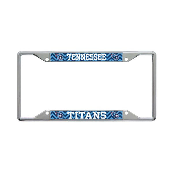 Wholesale-Tennessee Titans CHEVRON Lic Plt Frame S/S Printed