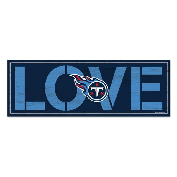 Wholesale-Tennessee Titans Love Wood Sign 8"x23" 1/4" thick