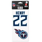 Wholesale-Tennessee Titans Perfect Cut Decal Set of two 4"x4" Derrick Henry