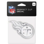 Wholesale-Tennessee Titans Silver Decal Metallic 4" x 4"