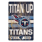 Wholesale-Tennessee Titans Slogan Wood Sign 11" x 17" 1/4" thick