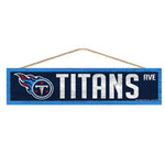 Wholesale-Tennessee Titans Wood Sign-with Rope 4" x 17"