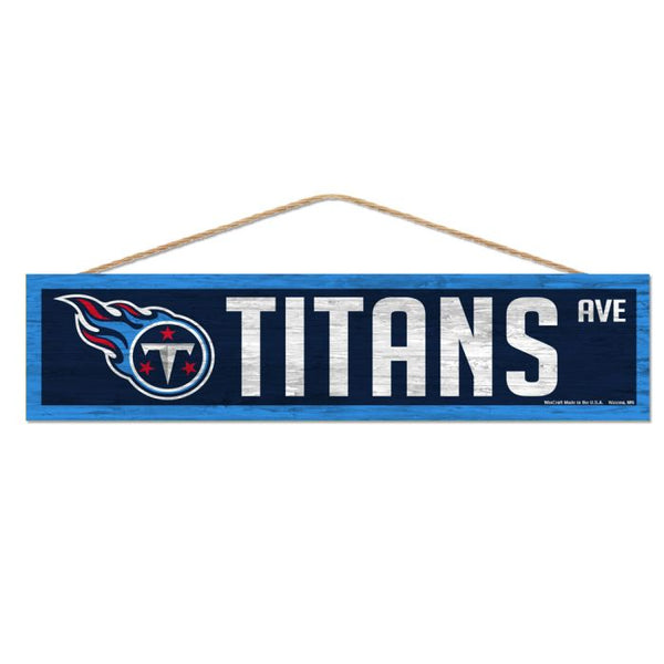 Wholesale-Tennessee Titans Wood Sign-with Rope 4" x 17"