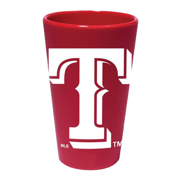 Wholesale-Texas Rangers 16 oz Silicone Pint Glass