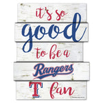 Wholesale-Texas Rangers BIRCH Wood Sign 11"X14"