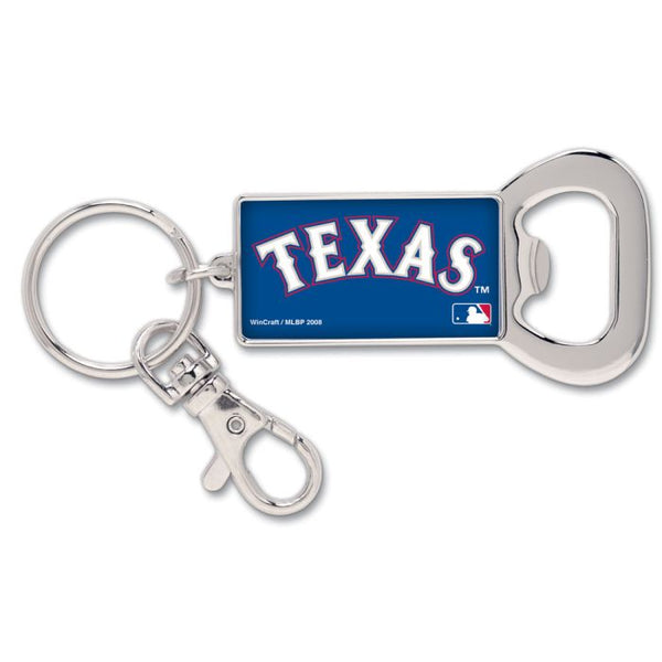 Wholesale-Texas Rangers Bottle Opener Key Ring Rectangle