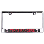 Wholesale-Texas Rangers CARBON Lic Plate Frame B/O Printed