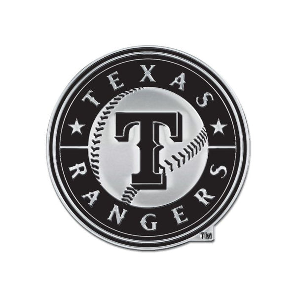 Wholesale-Texas Rangers Chrome Free Form Auto Emblem