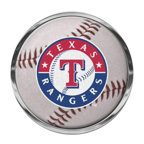 Wholesale-Texas Rangers Chrome Metal Domed Emblem