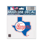 Wholesale-Texas Rangers / Cooperstown Multi-Use Decal 3" x 4"