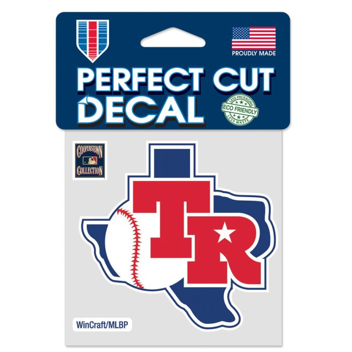 Texas Rangers / Cooperstown Perfect Cut Color Decal 4