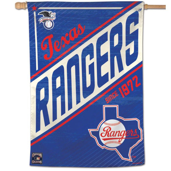 Wholesale-Texas Rangers / Cooperstown Vertical Flag 28" x 40"