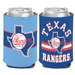 Wholesale-Texas Rangers / Cooperstown striped Can Cooler 12 oz.