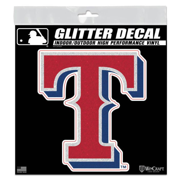 Wholesale-Texas Rangers Decal Glitter 6" x 6"