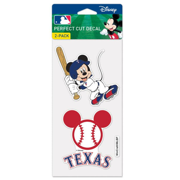 Wholesale-Texas Rangers / Disney Perfect Cut Decal Set of Two 4"x4"