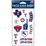 Wholesale-Texas Rangers Face Cals 4" x 7"