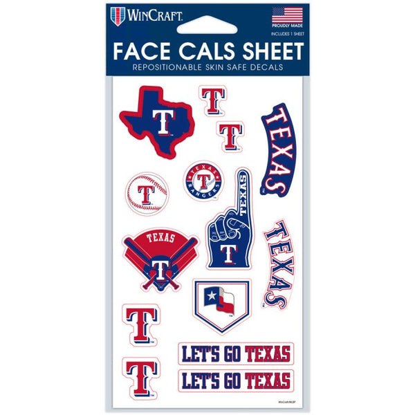 Wholesale-Texas Rangers Face Cals 4" x 7"